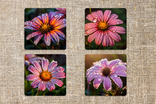 Texas Wild Flower Coaster 4-Pack