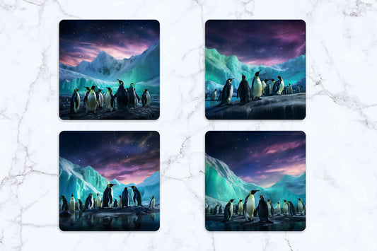 Penguin Coaster 4-Pack (Collection 1)